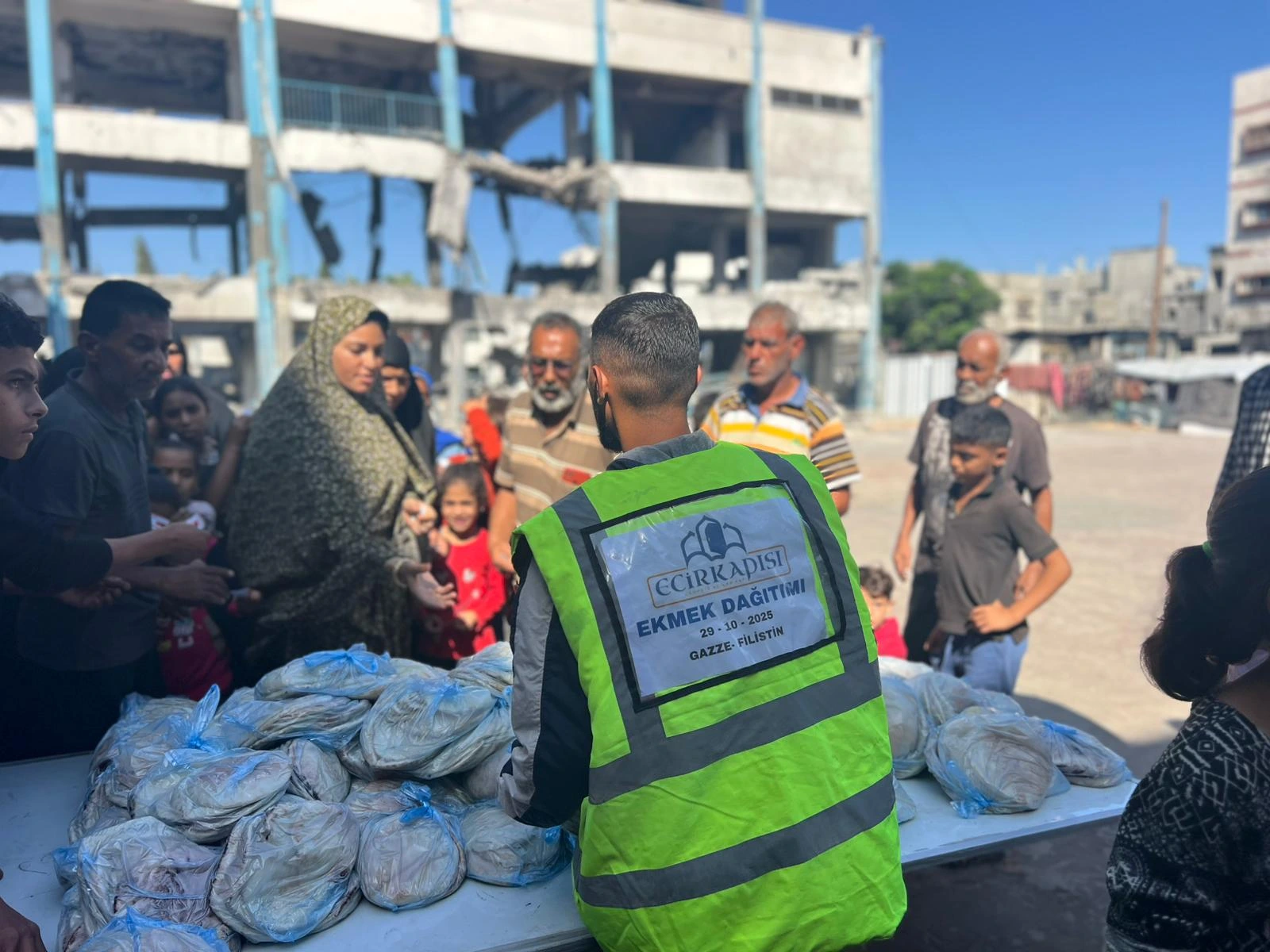 Yardım rotası ve dağıtım noktaları (temsili)