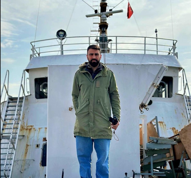 Vicdan Gemisi’ne yönelik gece yarısı drone saldırısı sonrası hasar görüntüsü